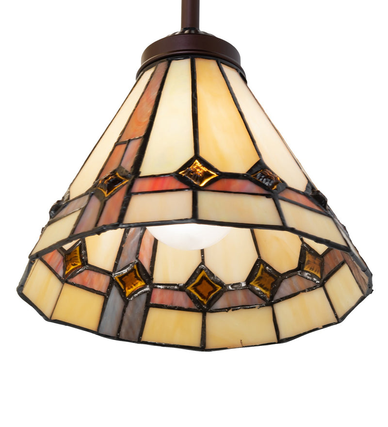 Meyda Tiffany 244755 One Light Pendant, Mahogany Bronze