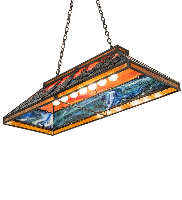 Meyda Tiffany 261494 Seven Light Pendant, Timeless Bronze