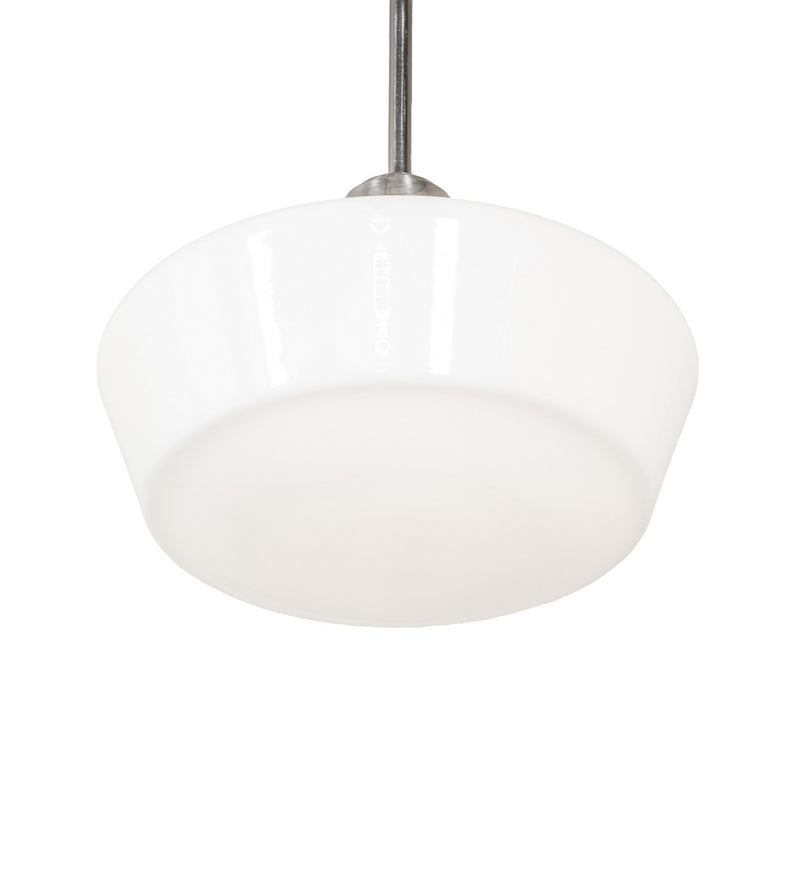 Meyda Tiffany 264824 One Light Pendant, Brushed Nickel