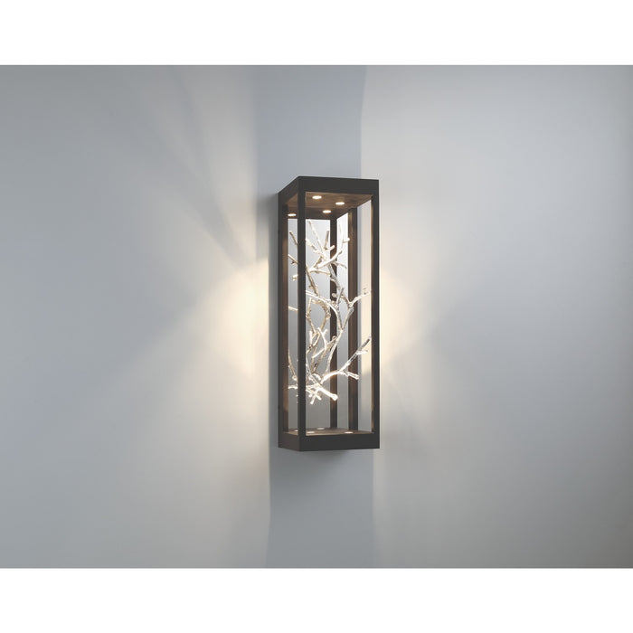 Eurofase 45699-023 LED Outdoor Wall Sconce, Silver-Black