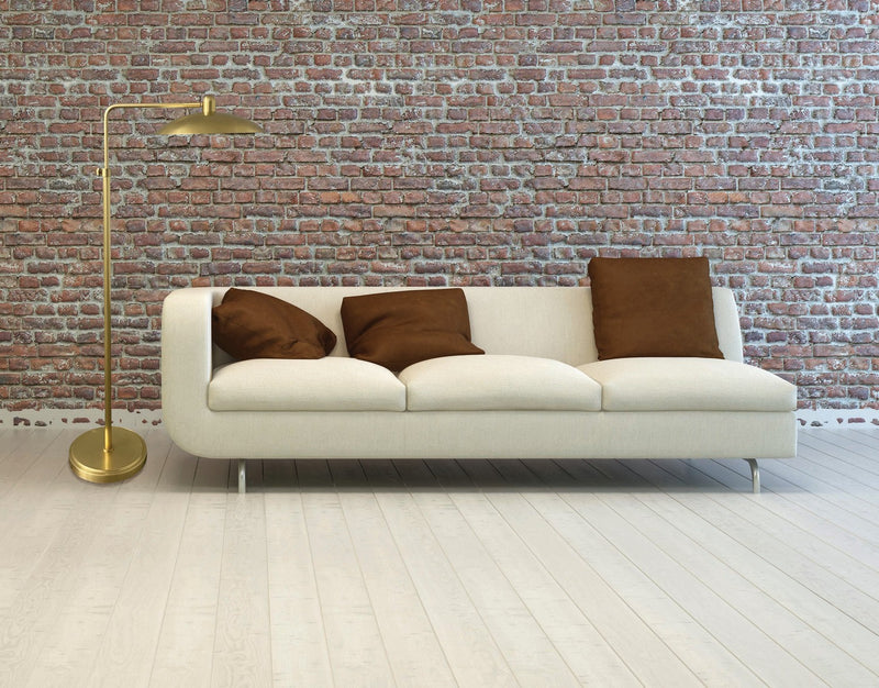 House of Troy RL200-NTB LED Floor Lamp, Natural Brass