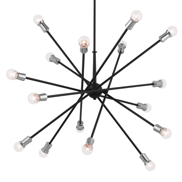 Kichler 52537BK 16 Light Chandelier, Black