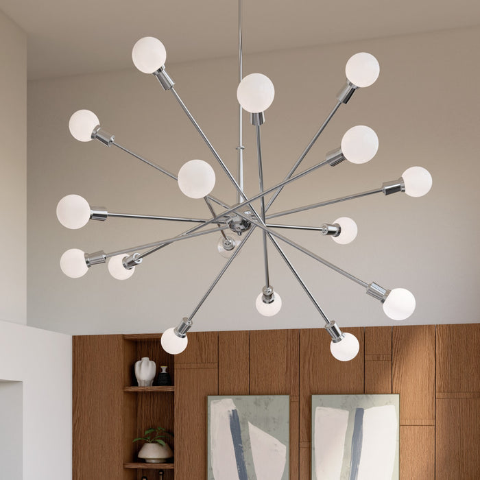 Kichler 52537CH 16 Light Chandelier, Chrome