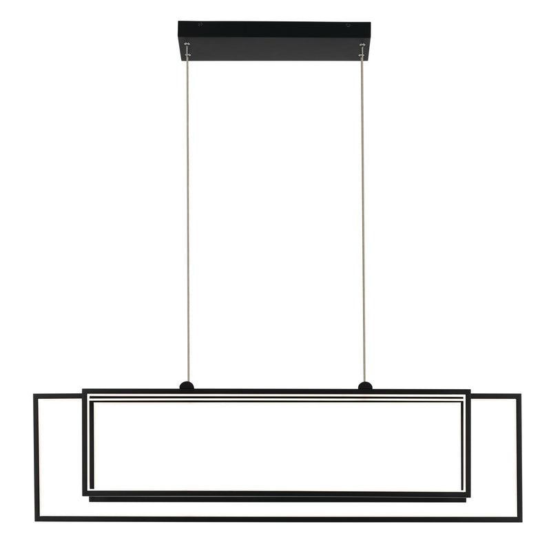 Kichler 84331MBK LED Linear Chandelier, Matte Black