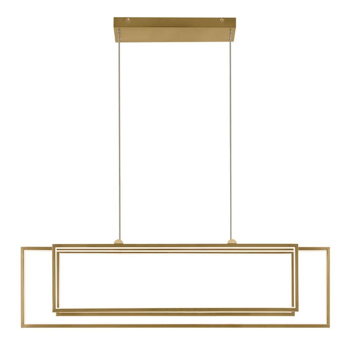 Kichler 84331CG LED Linear Chandelier, Champagne Gold