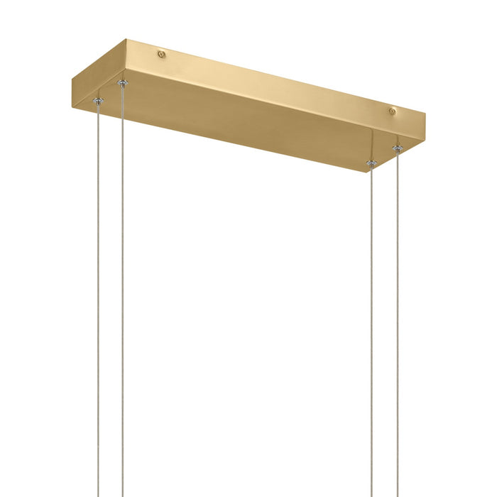 Kichler 84331CG LED Linear Chandelier, Champagne Gold