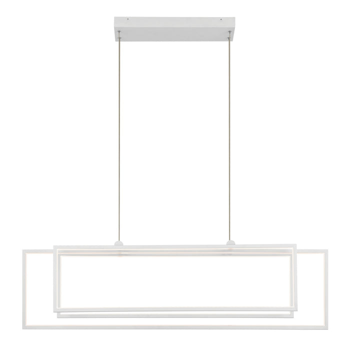 Kichler 84331WH LED Linear Chandelier, White