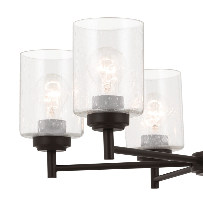 Kichler 52616OZ Six Light Chandelier, Bronze