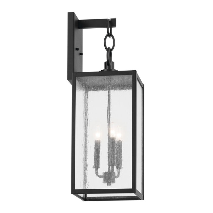 Kichler 59009BKT Three Light Outdoor Wall Mount, Black