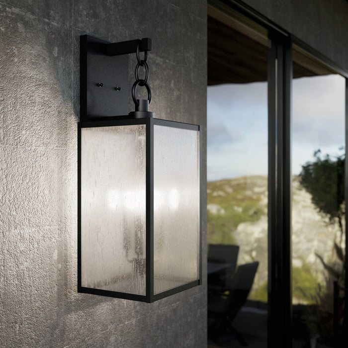 Kichler 59009BKT Three Light Outdoor Wall Mount, Black