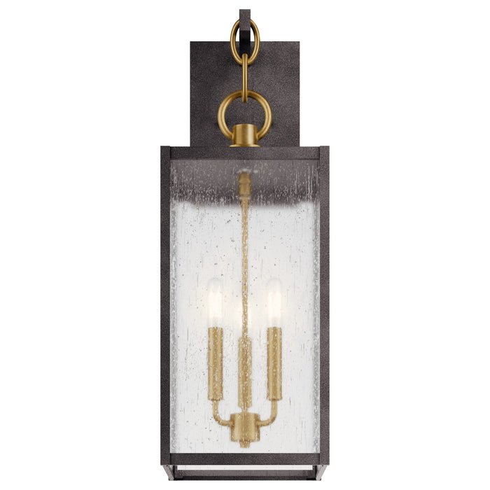 Kichler 59009WZC Three Light Outdoor Wall Mount, Weathered Zinc