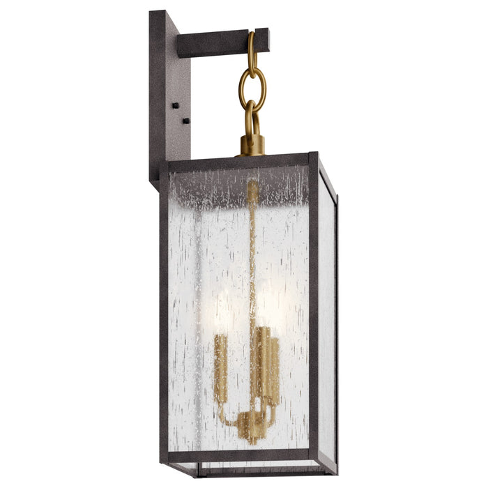 Kichler 59009WZC Three Light Outdoor Wall Mount, Weathered Zinc