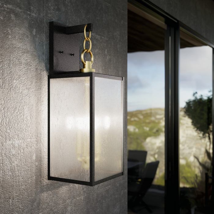 Kichler 59009WZC Three Light Outdoor Wall Mount, Weathered Zinc