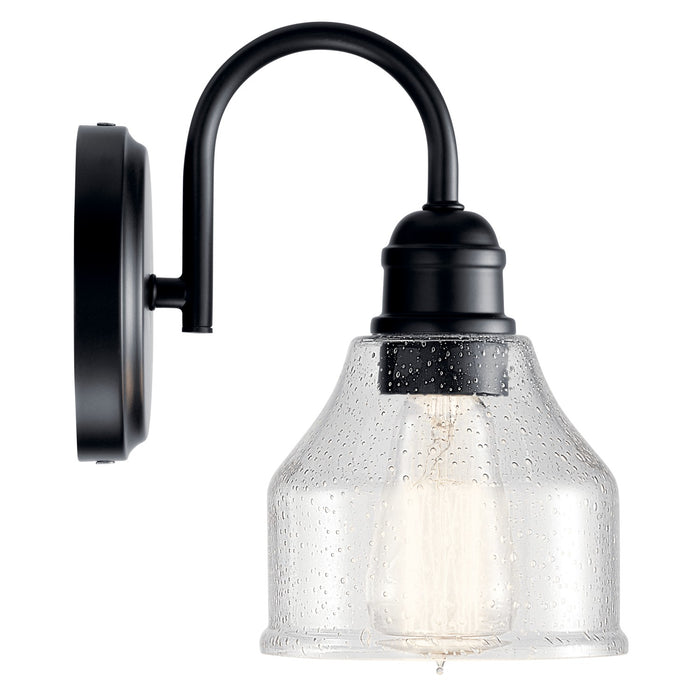 Kichler 45971BK One Light Wall Sconce, Black