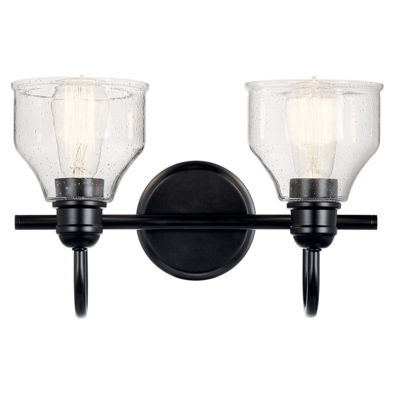 Kichler 45972BK Two Light Bath, Black