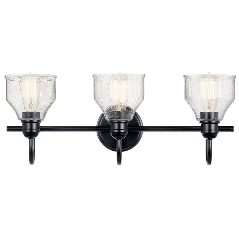 Kichler 45973BK Three Light Bath, Black