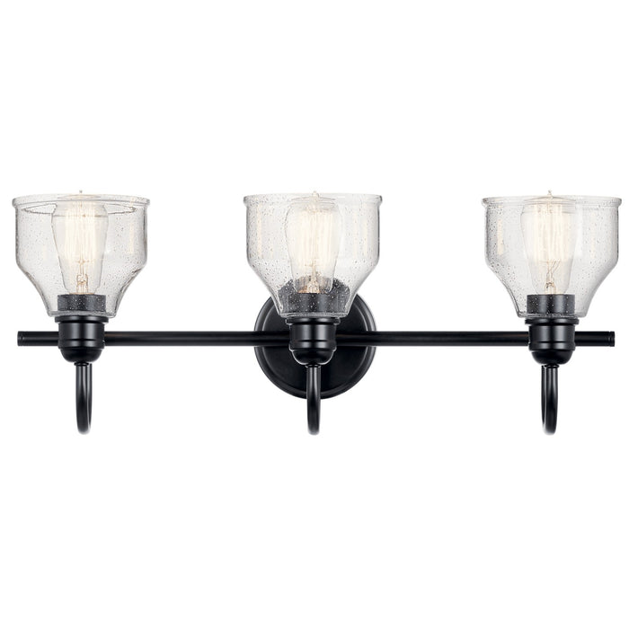Kichler 45973BK Three Light Bath, Black