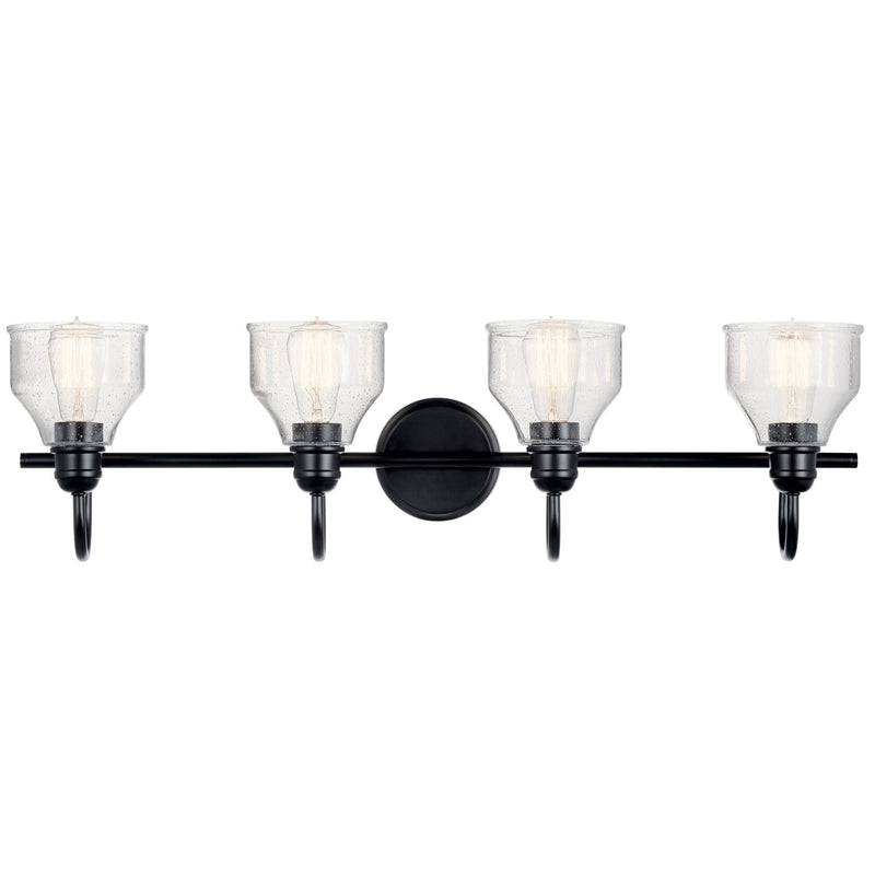 Kichler 45974BK Four Light Bath, Black