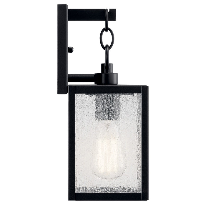 Kichler 59005BKT One Light Outdoor Wall Mount, Black