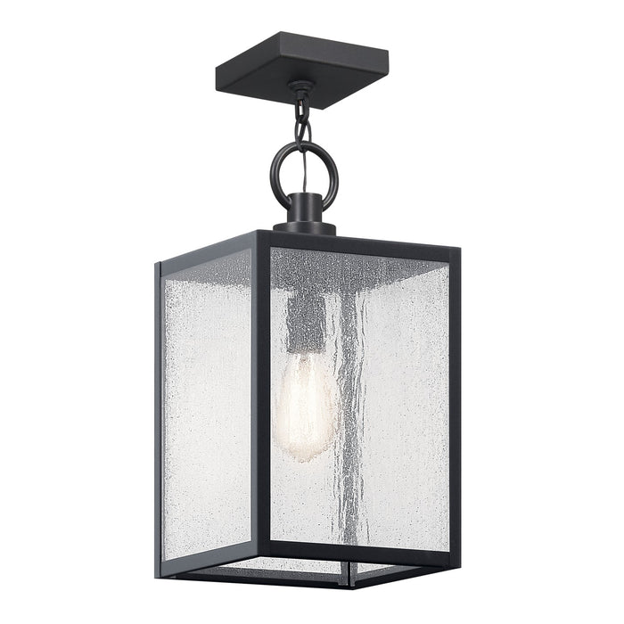 Kichler 59008BKT One Light Outdoor Pendant / Semi Flush, Black Textured