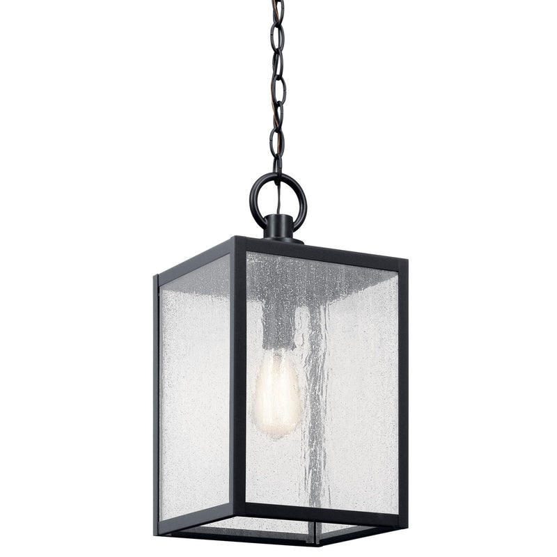 Kichler 59008BKT One Light Outdoor Pendant / Semi Flush, Black Textured