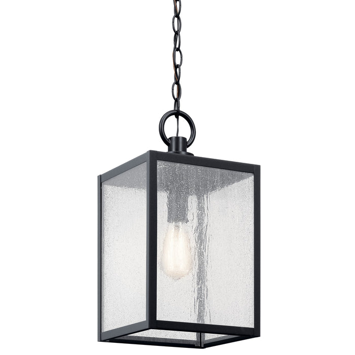 Kichler 59008BKT One Light Outdoor Pendant / Semi Flush, Black Textured