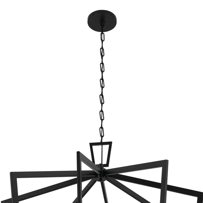 Kichler 43499BK 16 Light Foyer Pendant, Black
