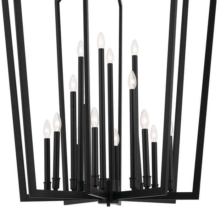 Kichler 43499BK 16 Light Foyer Pendant, Black