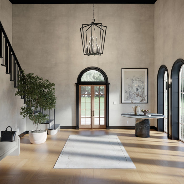 Kichler 43499BK 16 Light Foyer Pendant, Black