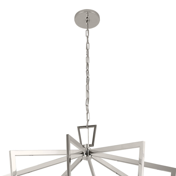 Kichler 43499PN 16 Light Foyer Pendant, Polished Nickel