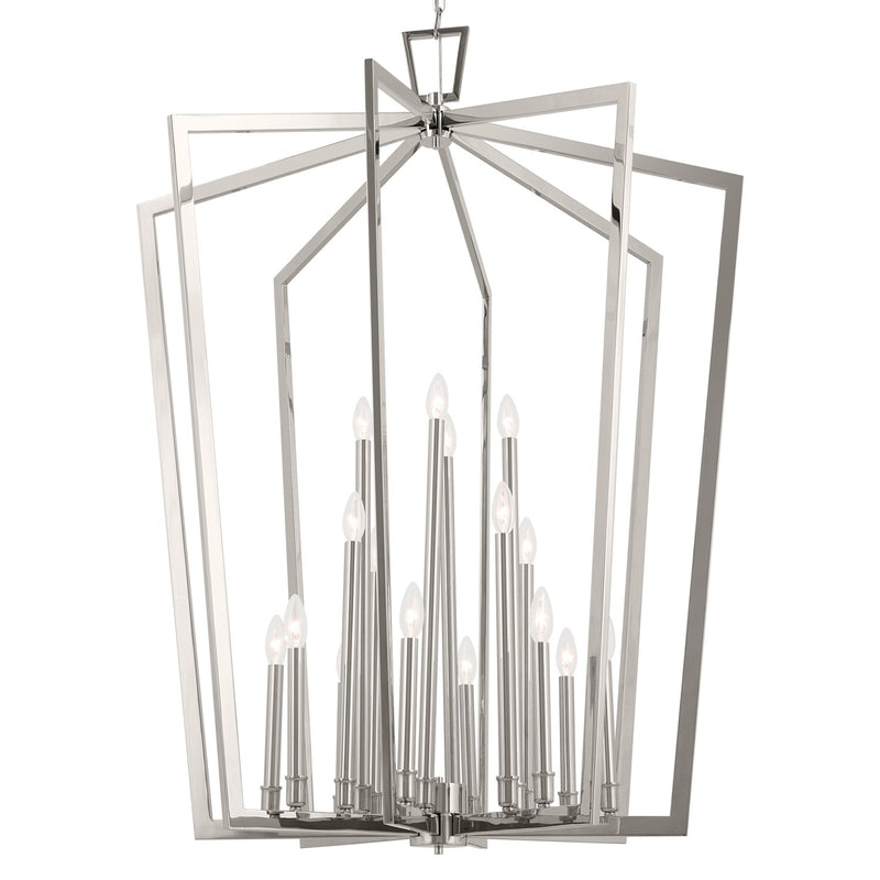 Kichler 43499PN 16 Light Foyer Pendant, Polished Nickel
