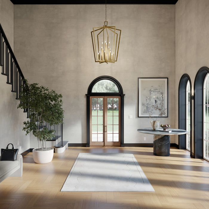Kichler 43499NBR 16 Light Foyer Pendant, Natural Brass