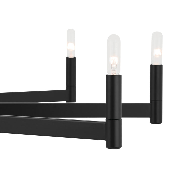 Kichler 52613BK Ten Light Chandelier, Black