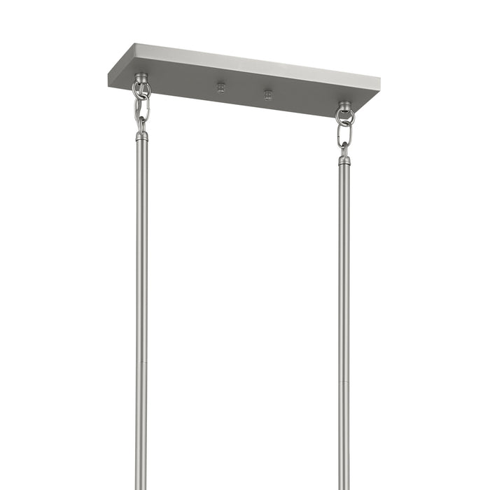 Kichler 52614SN Ten Light Linear Chandelier, Satin Nickel