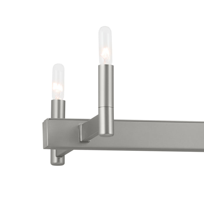 Kichler 52614SN Ten Light Linear Chandelier, Satin Nickel