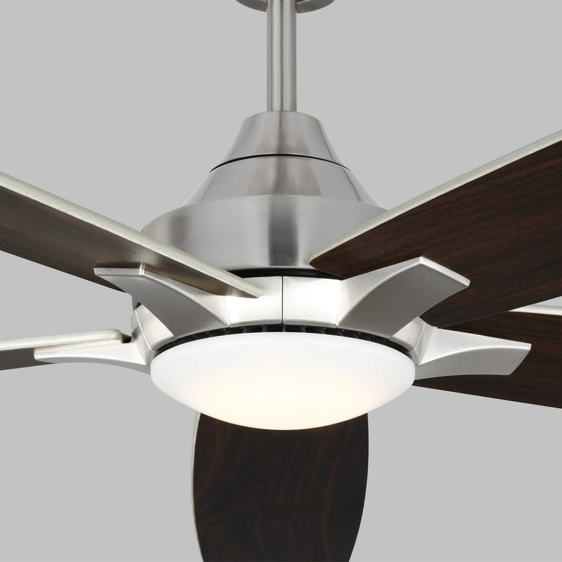 Generation Lighting 5LWDSM60BSD 60" Ceiling Fan, Brushed Steel