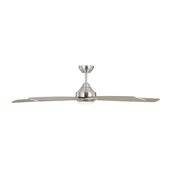 Generation Lighting 5LWDSM60BSLGD 60" Ceiling Fan, Brushed Steel