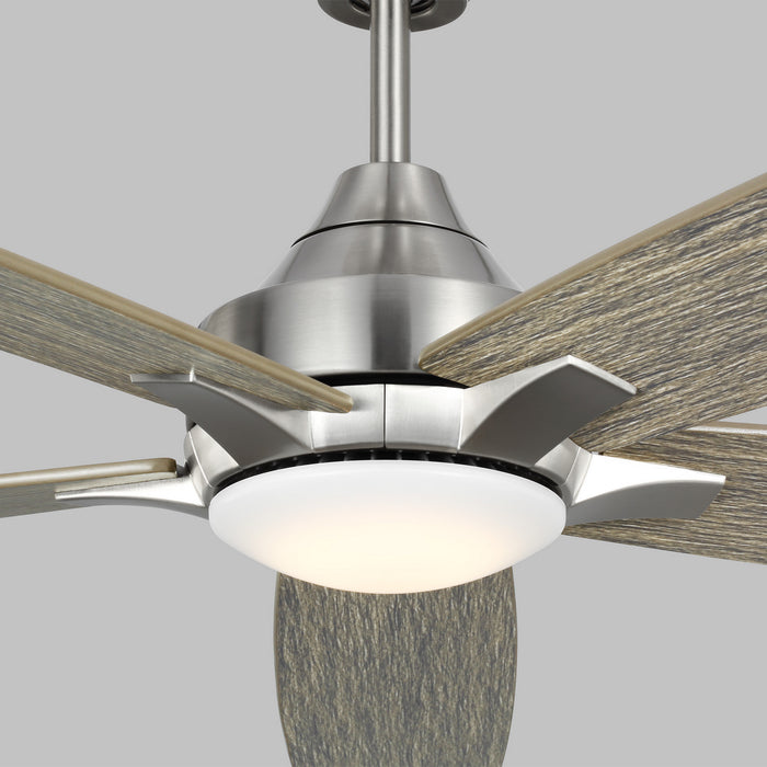 Generation Lighting 5LWDSM60BSLGD 60" Ceiling Fan, Brushed Steel