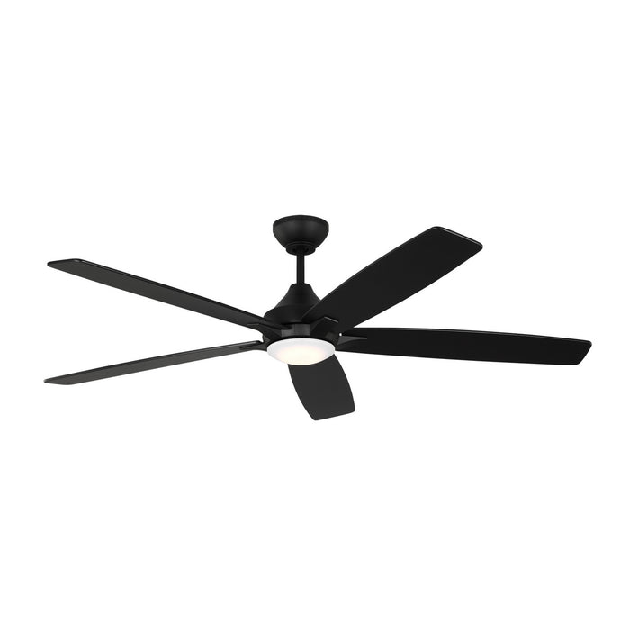 Generation Lighting 5LWDSM60MBKD 60" Ceiling Fan, Midnight Black