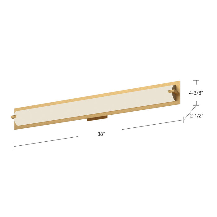Kuzco Lighting 601002BG-LED LED Vanity, Brushed Gold
