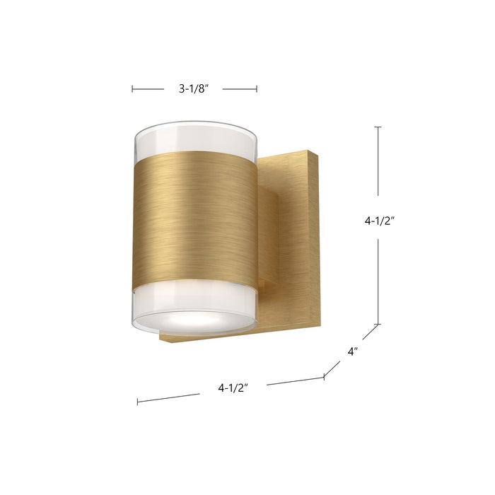 Kuzco Lighting 601431BG-LED LED Wall Sconce, Brushed Gold