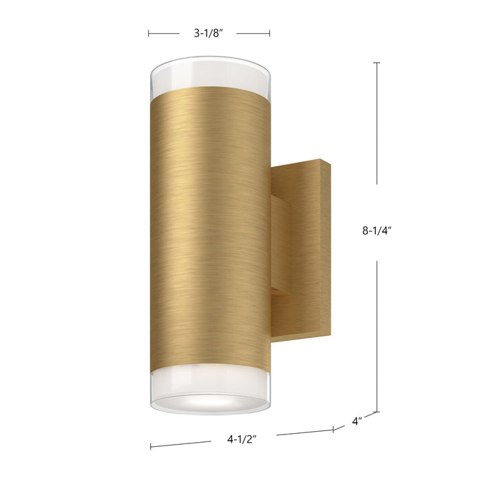 Kuzco Lighting 601432BG-LED LED Wall Sconce, Brushed Gold