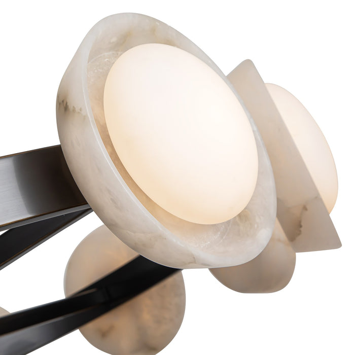 Alora CH320050UBAR LED Chandelier, Urban Bronze/Alabaster