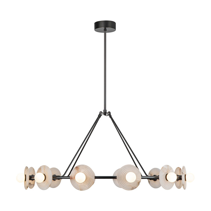 Alora CH346046UBAR LED Chandelier, Urban Bronze/Alabaster
