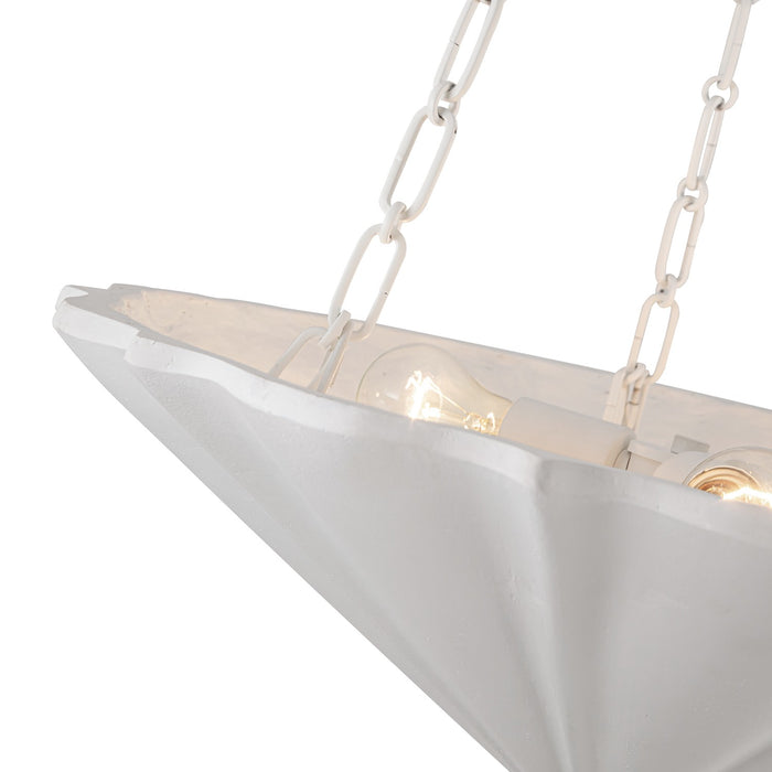 Alora CH352323AW Three Light Chandelier, Antique White