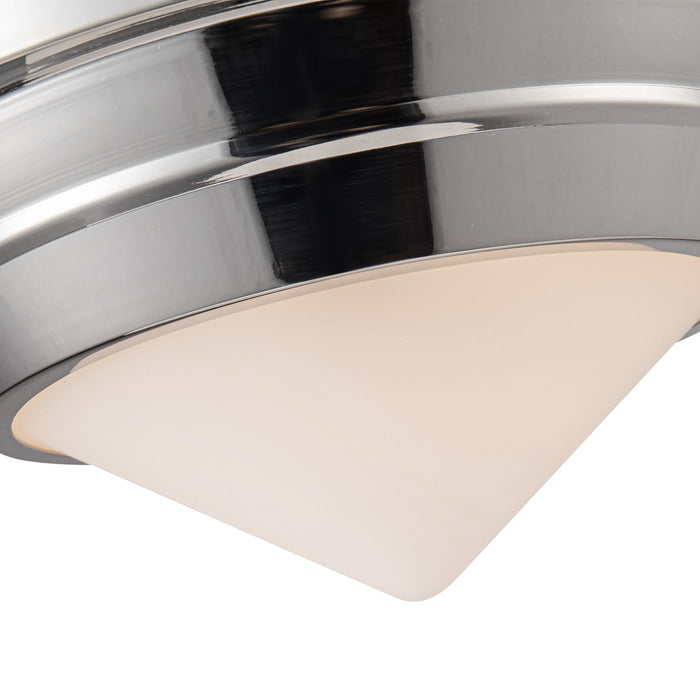 Alora FM348010PNOP One Light Flush Mount, Polished Nickel/Opal Matte Glass