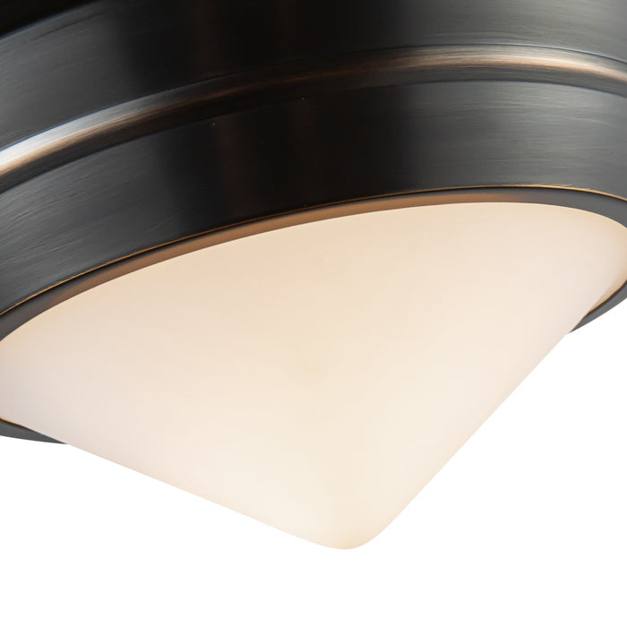 Alora FM348010UBOP One Light Flush Mount, Urban Bronze/Opal Matte Glass
