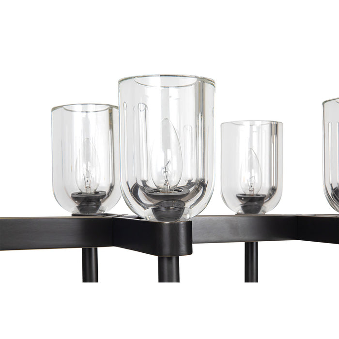 Alora LP338052UBCC Ten Light Linear Pendant, Clear Crystal/Urban Bronze