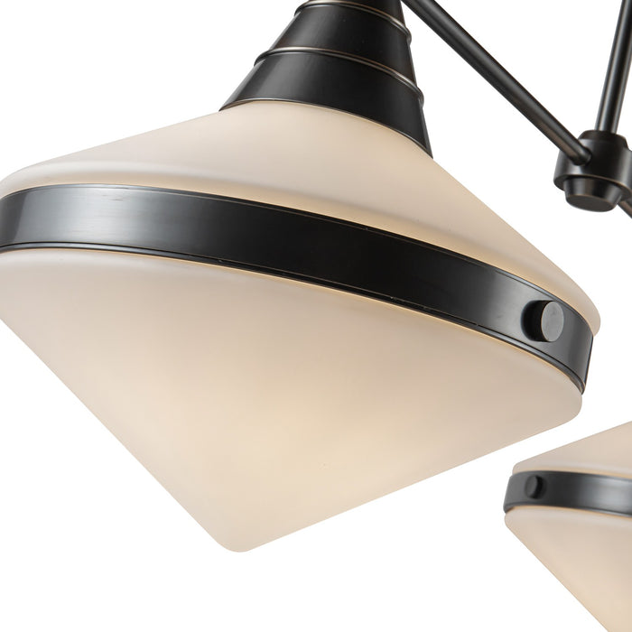 Alora LP348241UBOP Two Light Linear Pendant, Urban Bronze/Opal Matte Glass