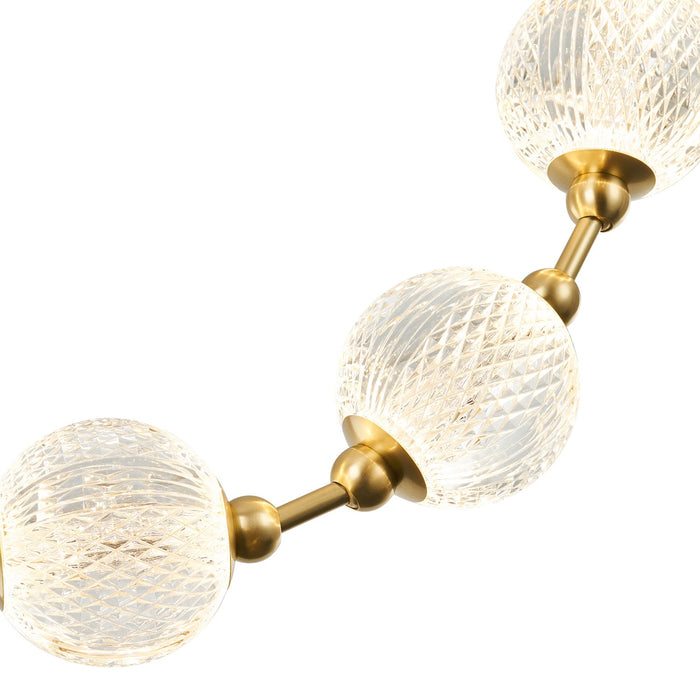 Alora PD321708NB LED Pendant, Natural Brass